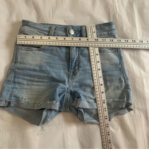 - 👖 American Eagle Outfitters High Waist Denim Shorts -  Woman’s Size 0 👖 - Picture 10 of 11